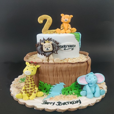 Jungle cake | Zoo cake, Animal birthday cakes, Safari cakes